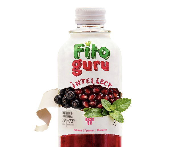 Бутылка Fitoguru Intellect с ягодами и мелиссой